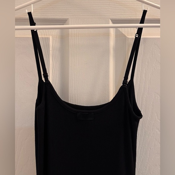 Skims Soft Lounge Long Slip Dress in Onyx size Small - Picture 6 of 11